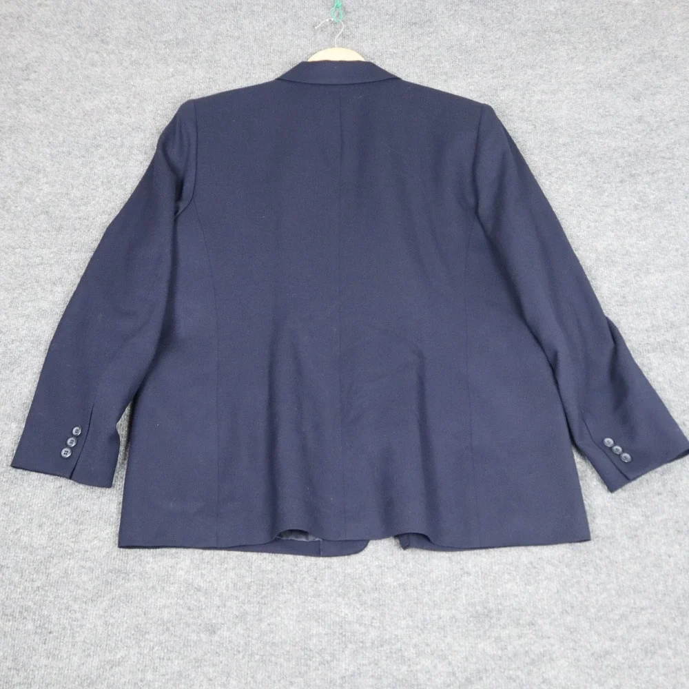 Pendleton Navy Blue 100% Virgin Wool Blazer Womens‎ Size 18 Sport Coat Modern - Picture 5 of 10